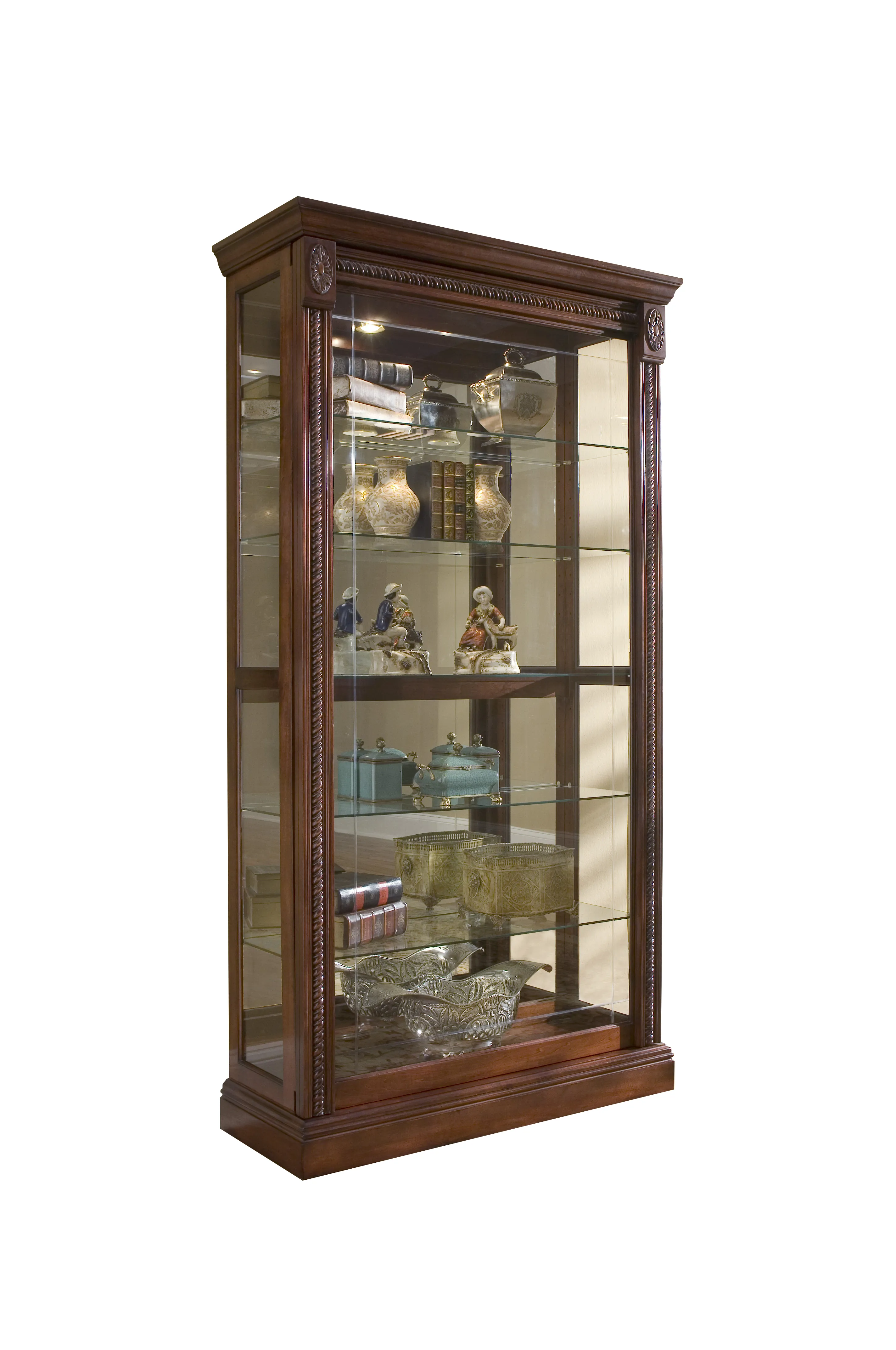 2-way Sliding Door Curio Medallion Cher