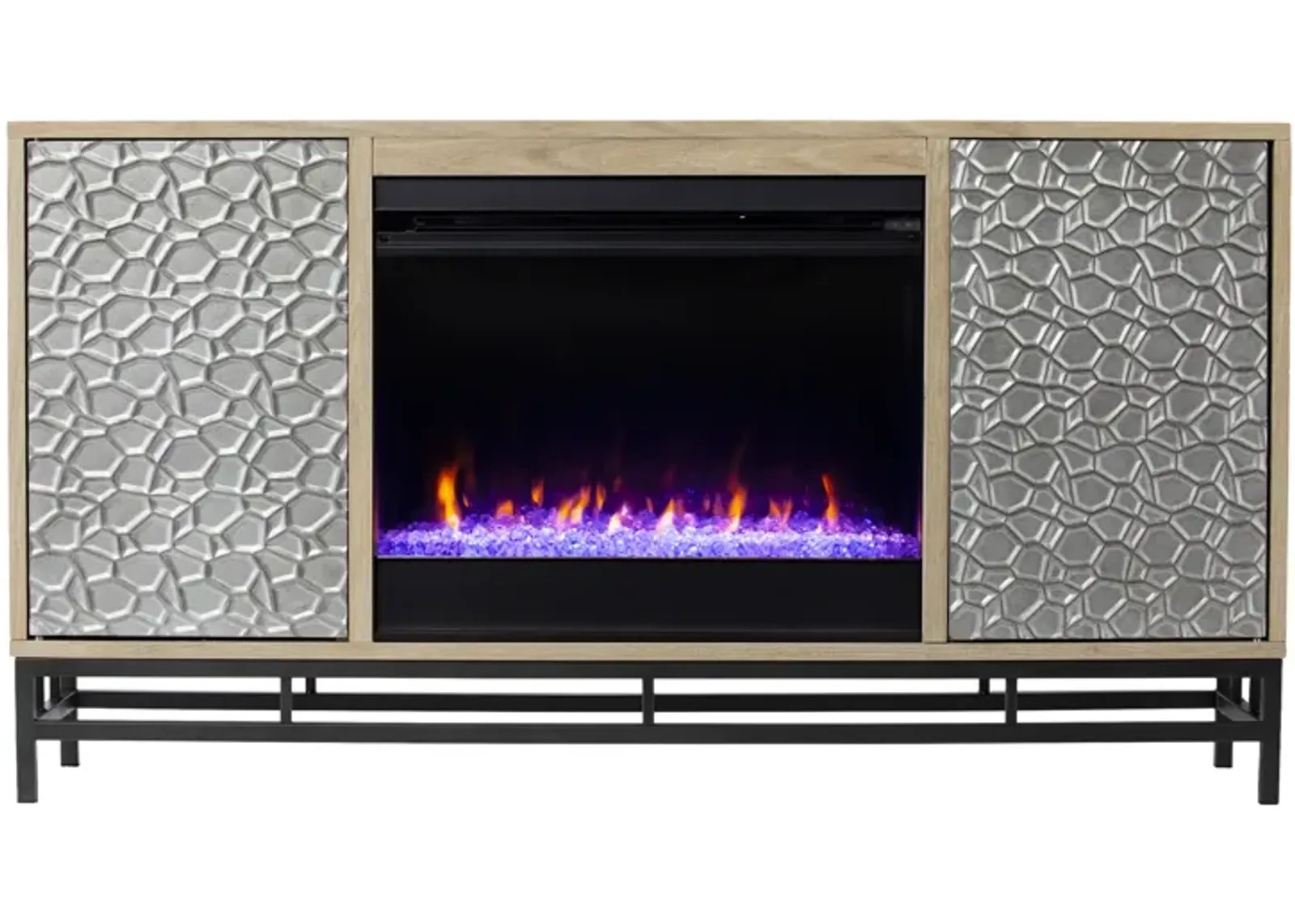 Luciana Color Changing Fireplace Console