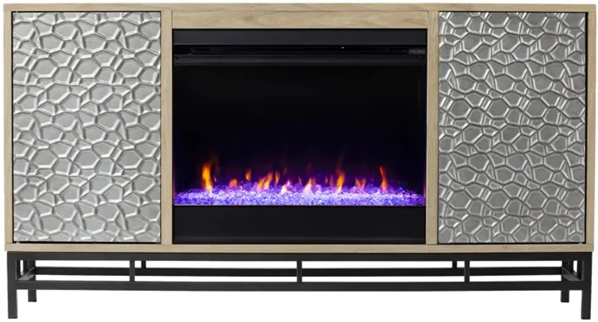 Luciana Color Changing Fireplace Console