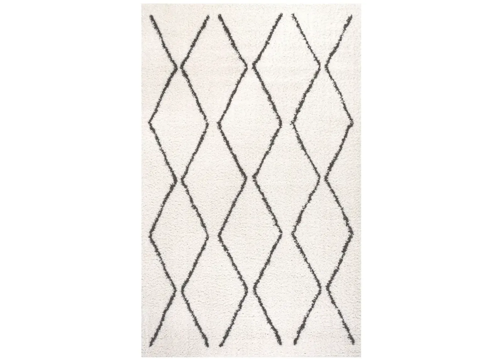 Catala Moroccan Diamond Shag Area Rug