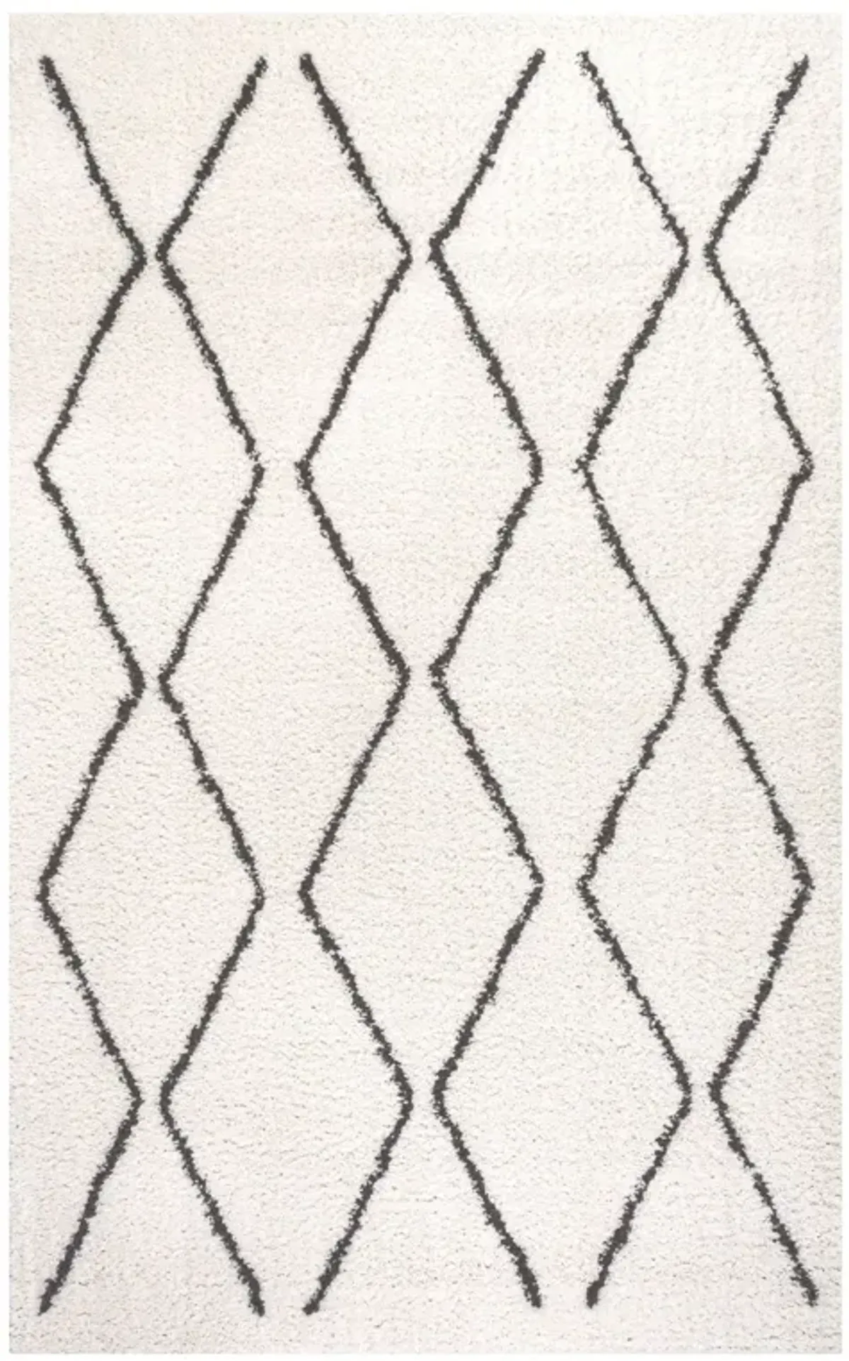 Catala Moroccan Diamond Shag Area Rug