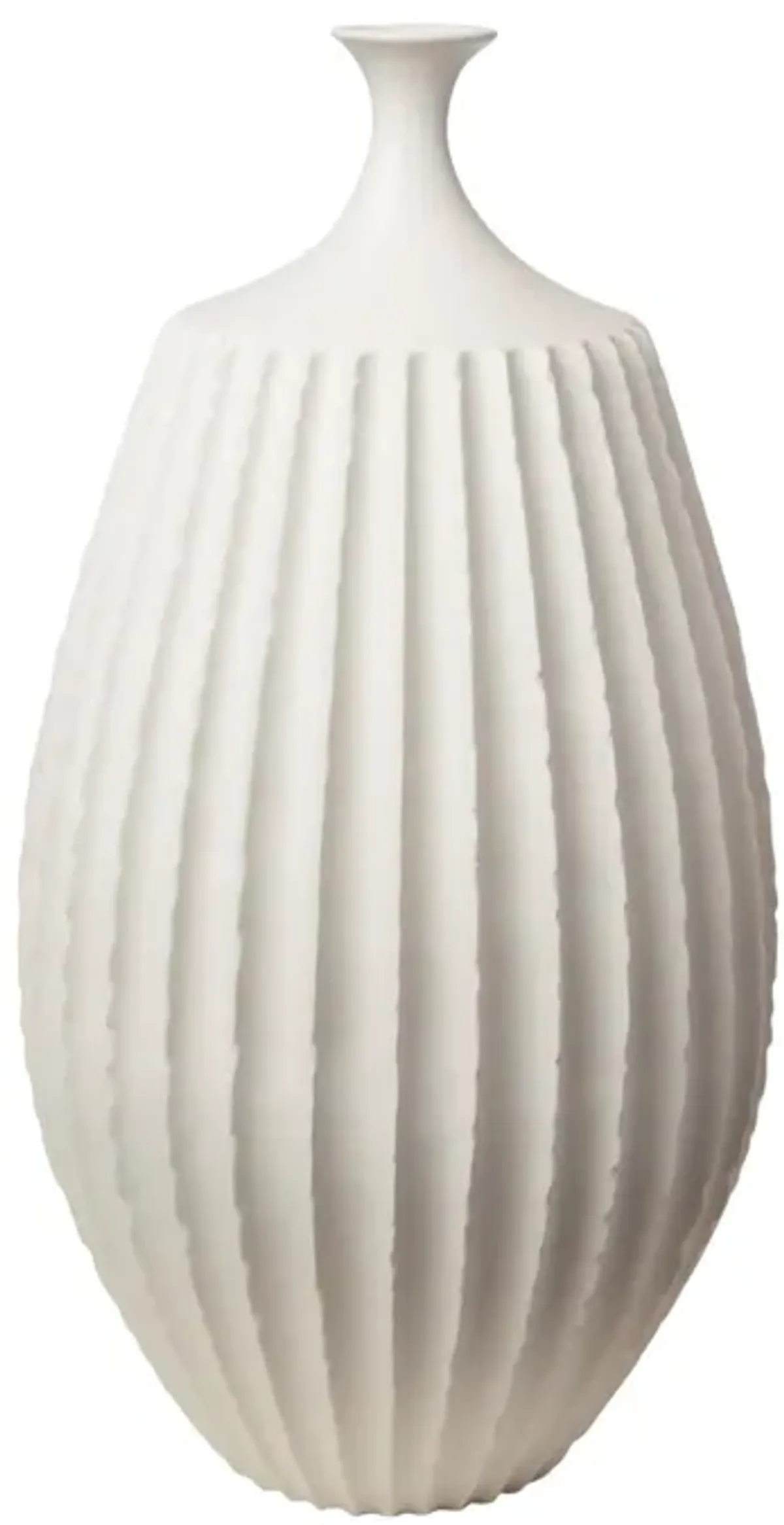 Sawtooth Vase-rustic White-medium