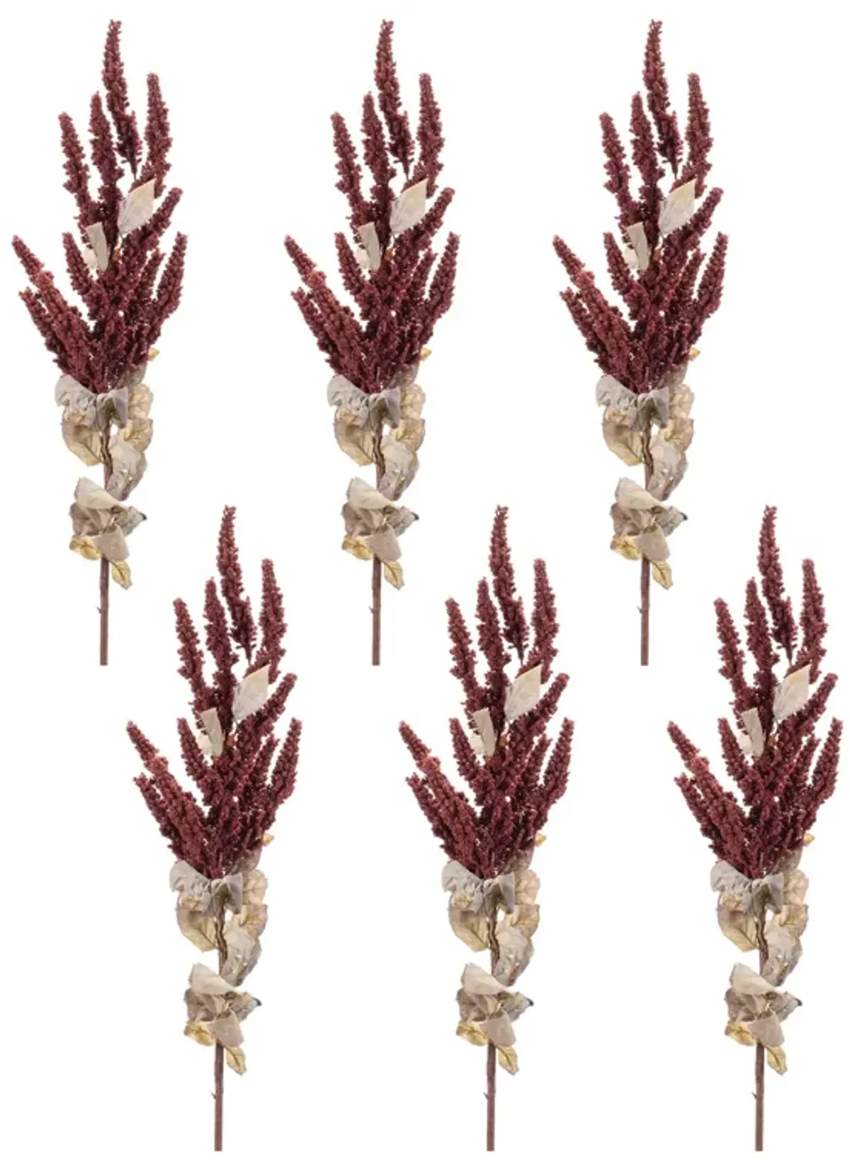 Set of 6 Artificial Fall Berry Stems – Harvest Orange & Red Clusters for Vases, Wreaths, or Thanksgiving Decorations