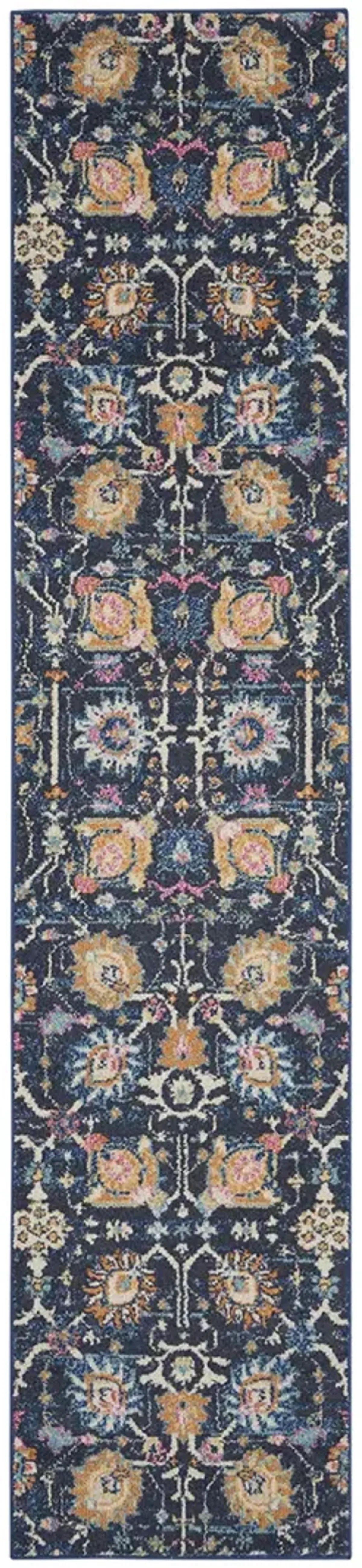 Passion PSN01 Navy 2'2" x 10' Rug