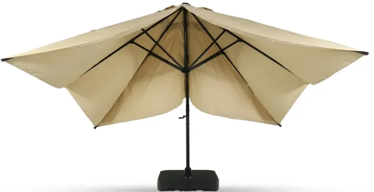 Beige 10x13 Patio Umbrella & Base