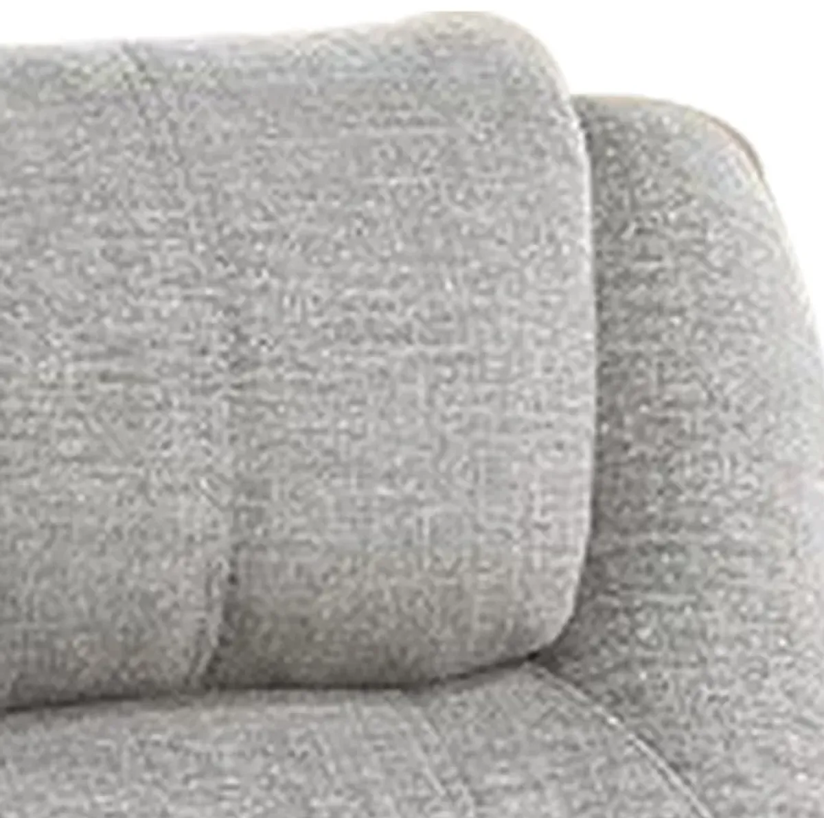 Evans 37 Inch Recliner Chair, Power Lift, Cupholders, Chenille, Light Gray - Benzara