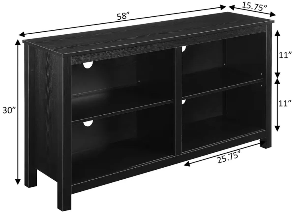 Convenience Concepts Montana Highboy TV Stand with Shelves for TVs up to 65 Inches