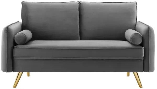 Revive Performance Velvet Loveseat