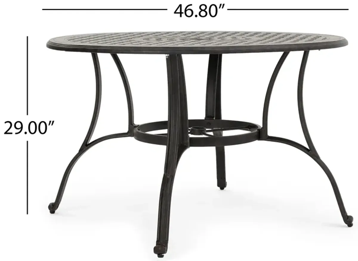 Enchanting Lattice Dining Table A Timeless Focal Point for Your Patio