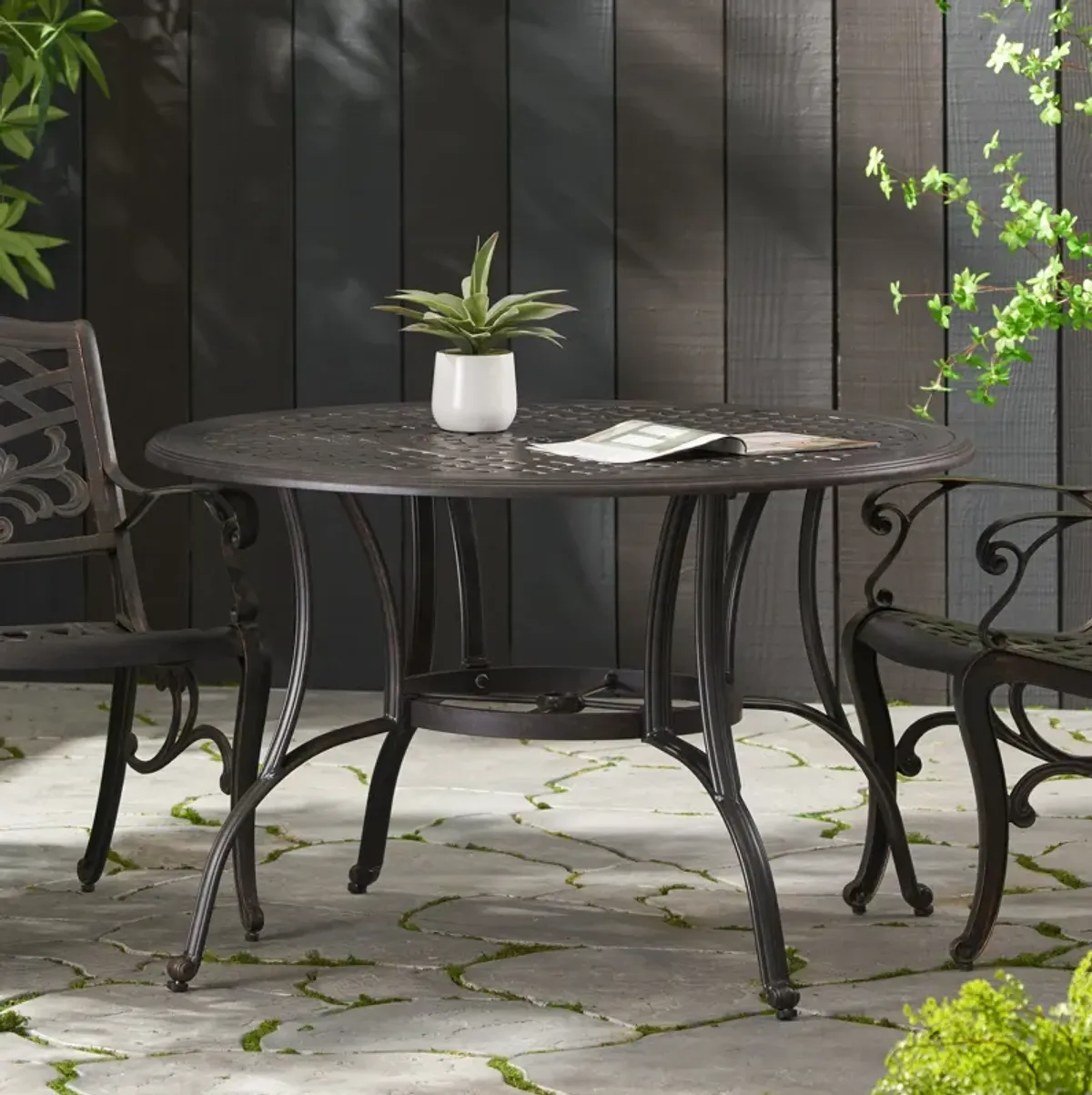 Enchanting Lattice Dining Table A Timeless Focal Point for Your Patio