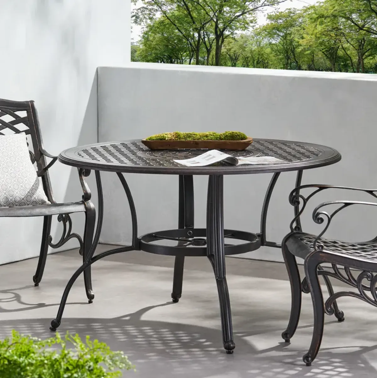 Enchanting Lattice Dining Table A Timeless Focal Point for Your Patio