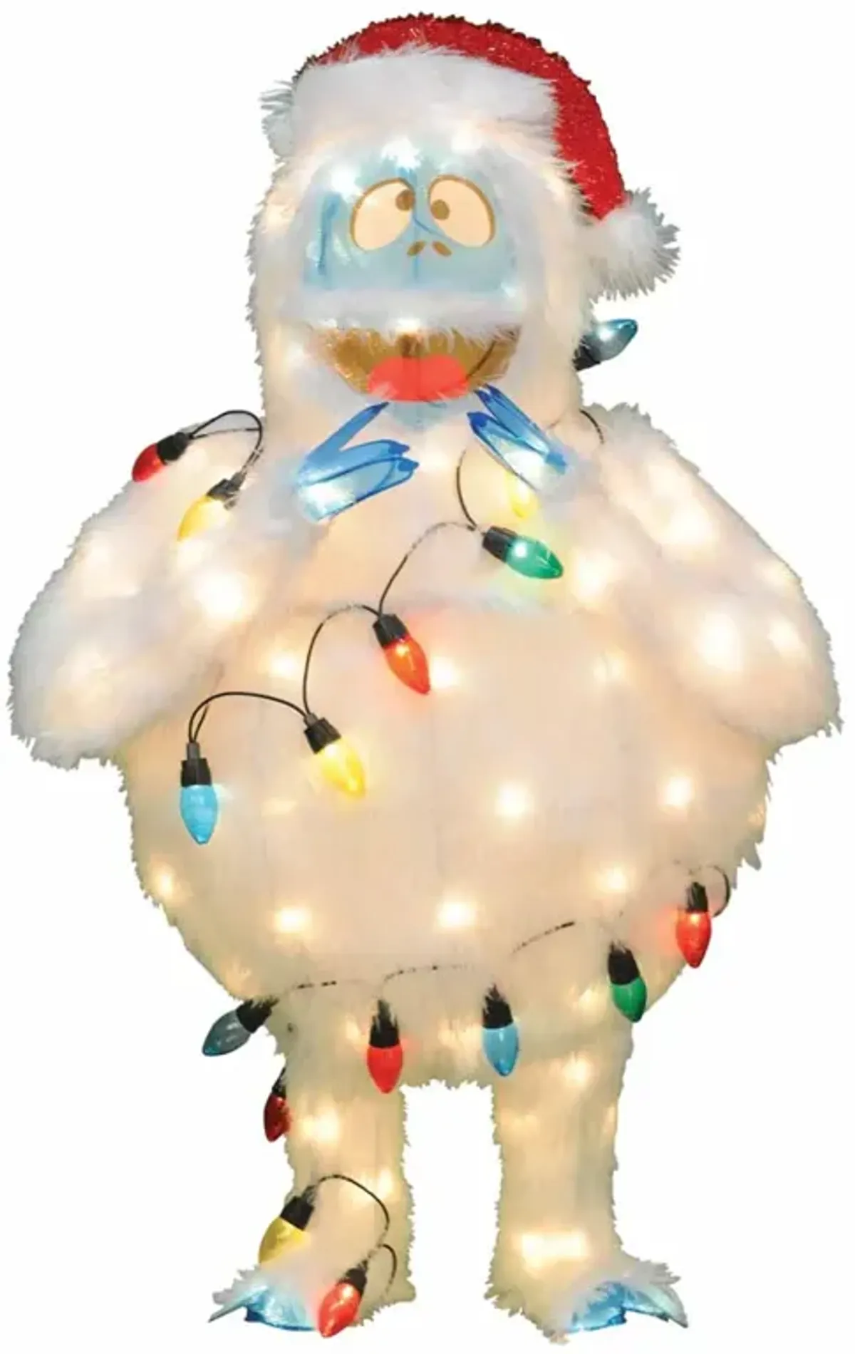 49" Pre-Lit Bumble Christmas Outdoor Decoration - Multi Lights