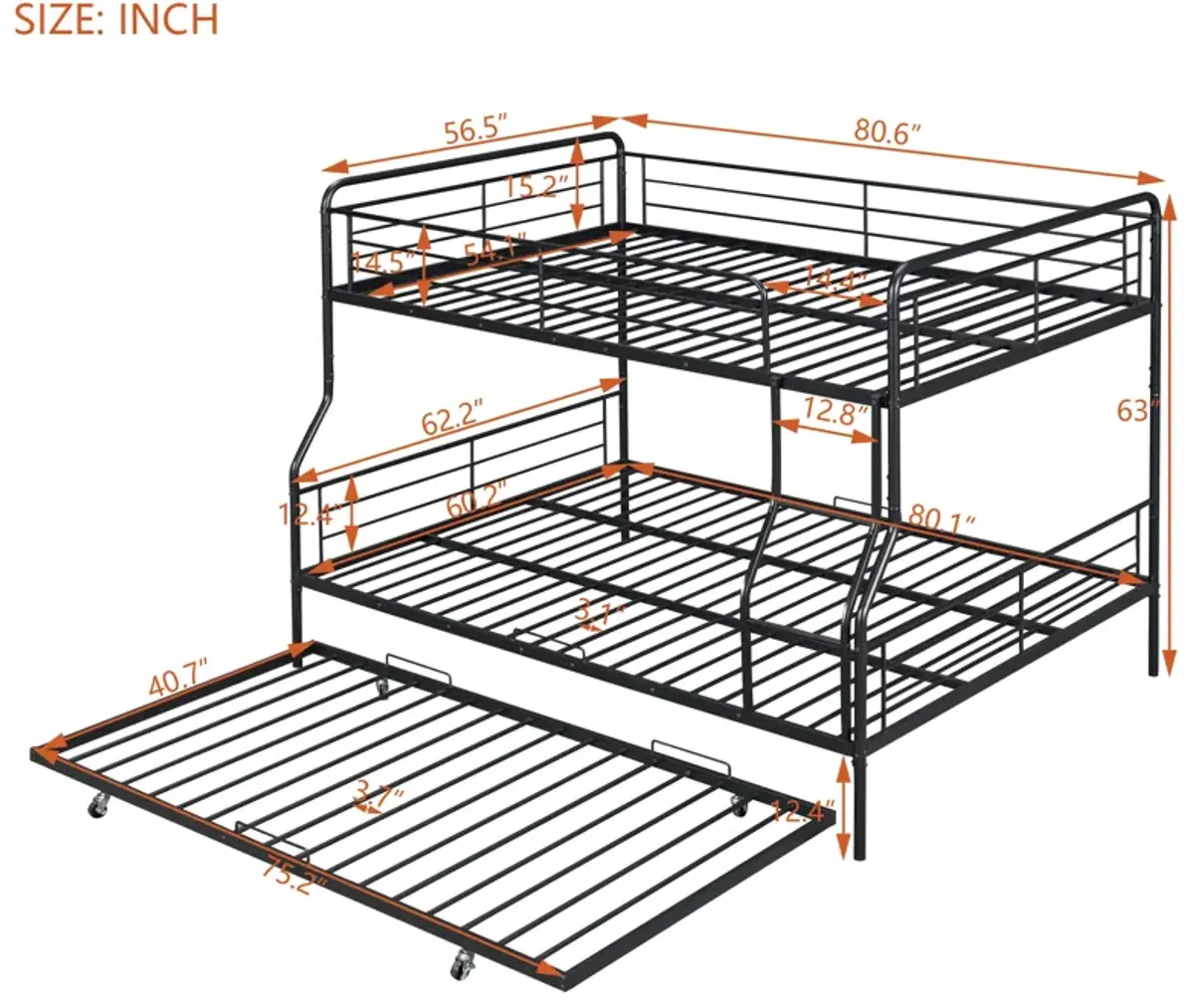 Merax Modern Metal Bunk Bed with 2 Beds