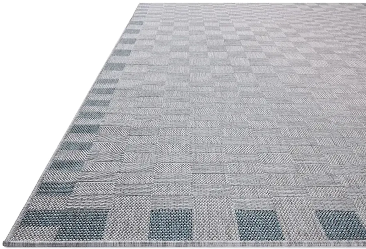 Topanga Silver/Blue 3'11" x 5'11" Accent Rug by Amber Lewis x Loloi