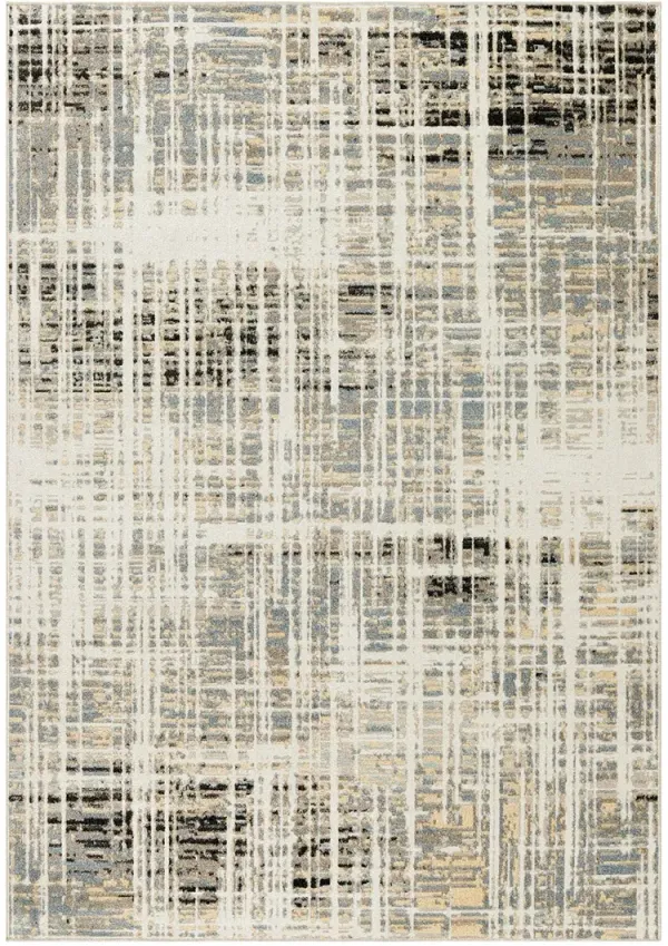 Washable Decor WSD07 Ivory/Blue 7'10" x 10' Rug