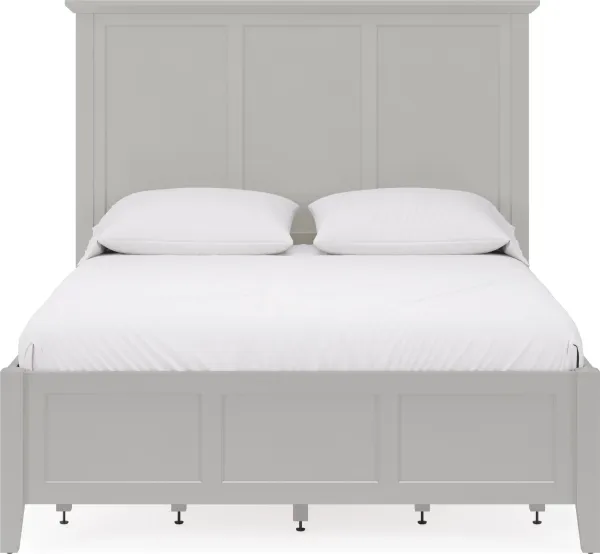 Grace Four Drawer Full-size Platform Storage Bed in Elephant Grey