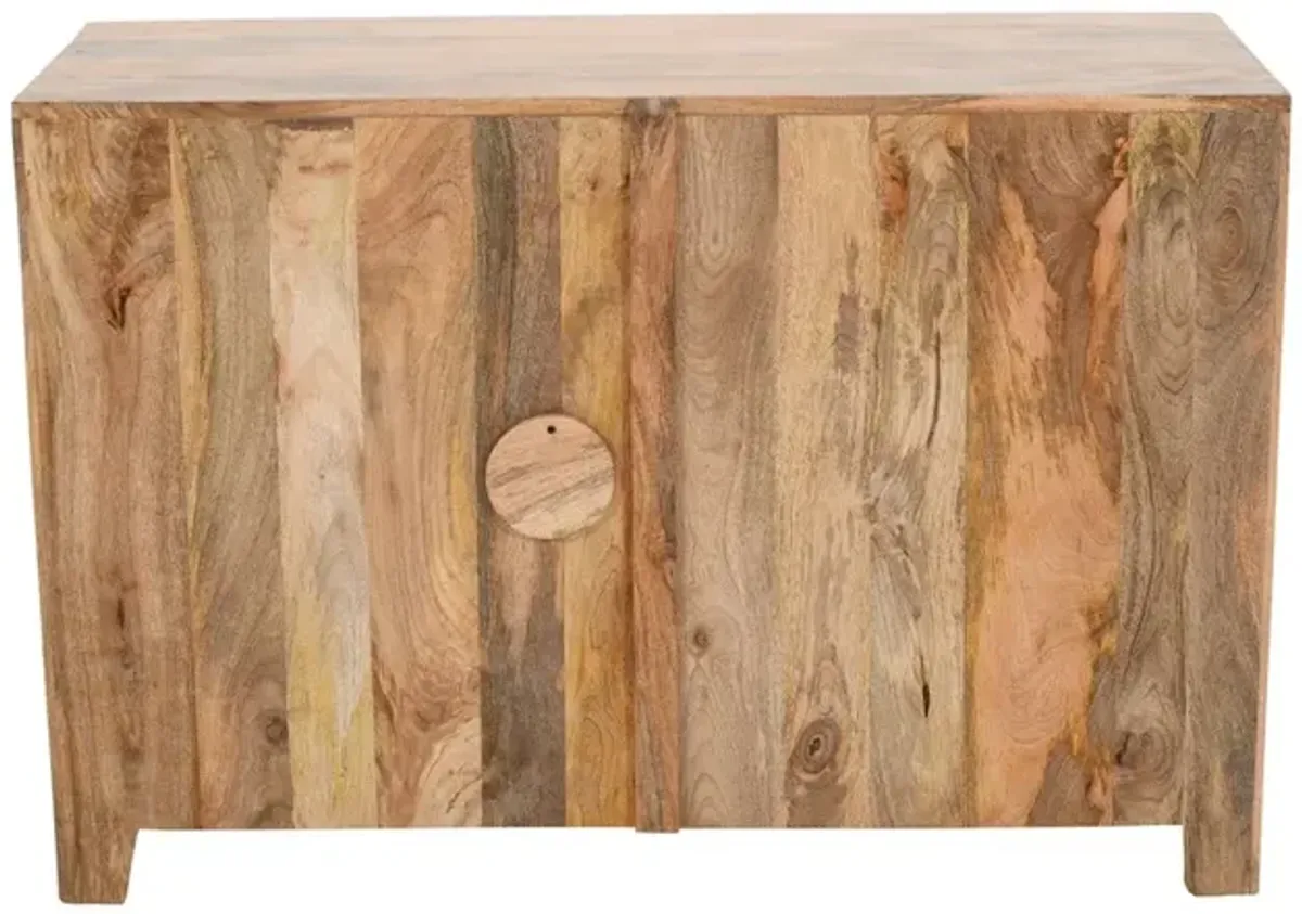 Alex Hamilton Weatherly 2-Door Accent Cabinet with Hand-Carved Doors