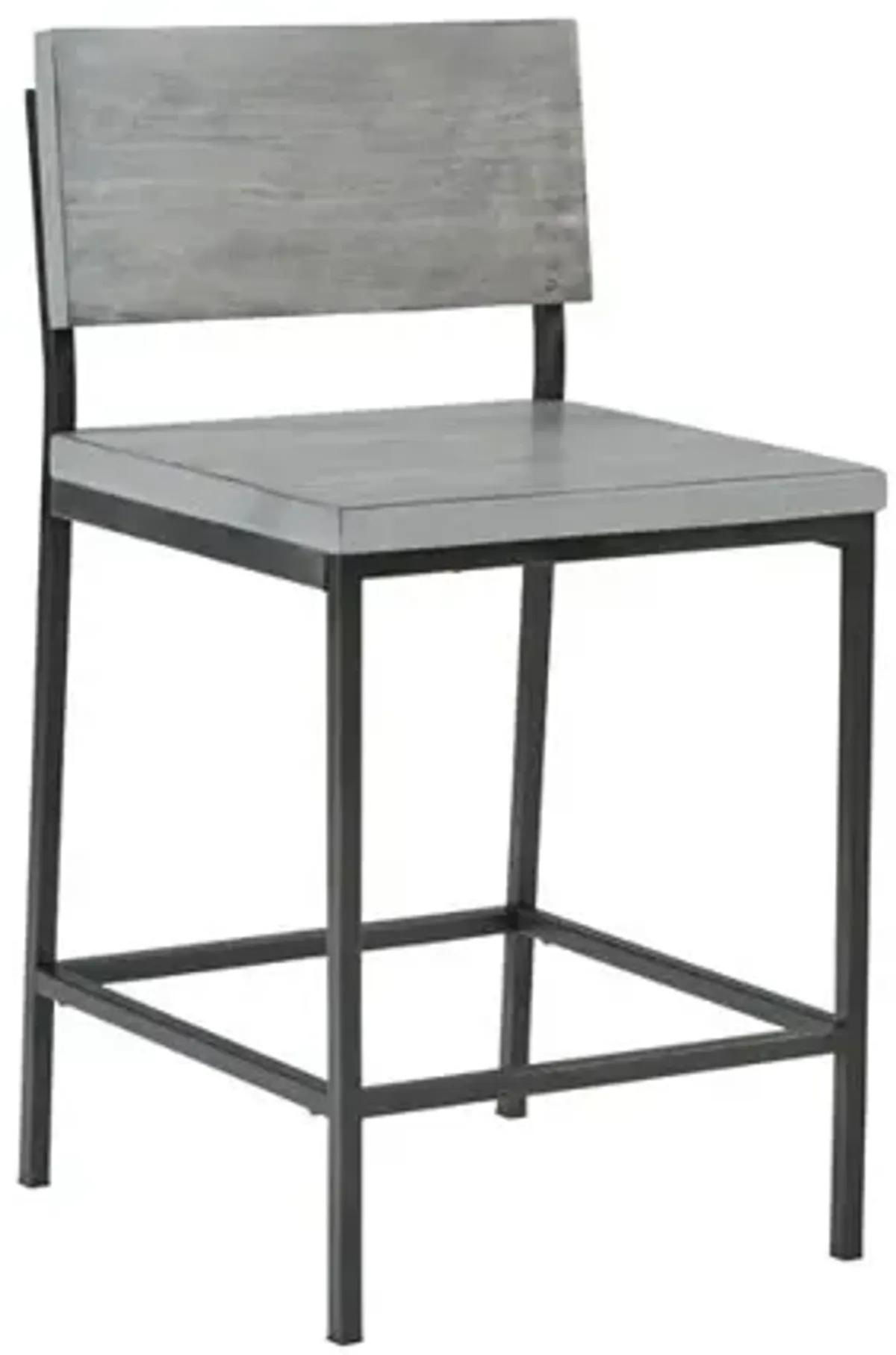 Wood/Metal Bar Stool - Gray- A103-42G