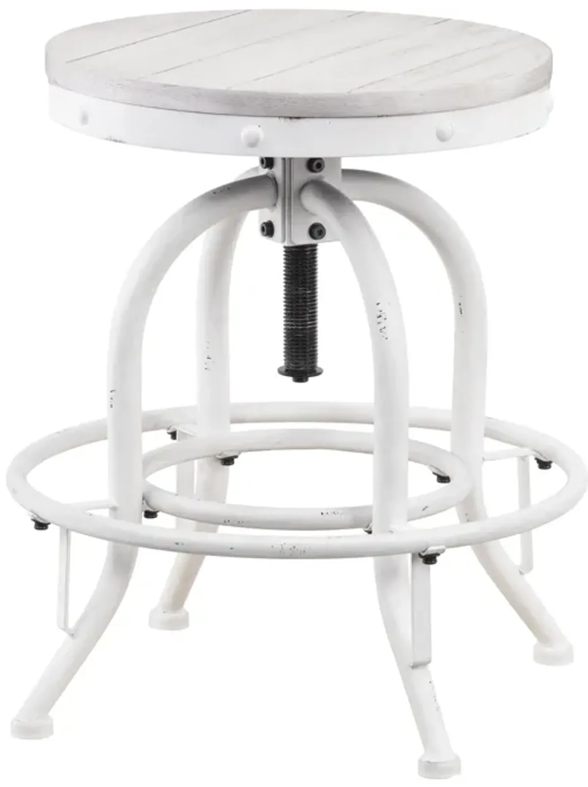 Industrial Adjustable Height Swiveling Stool