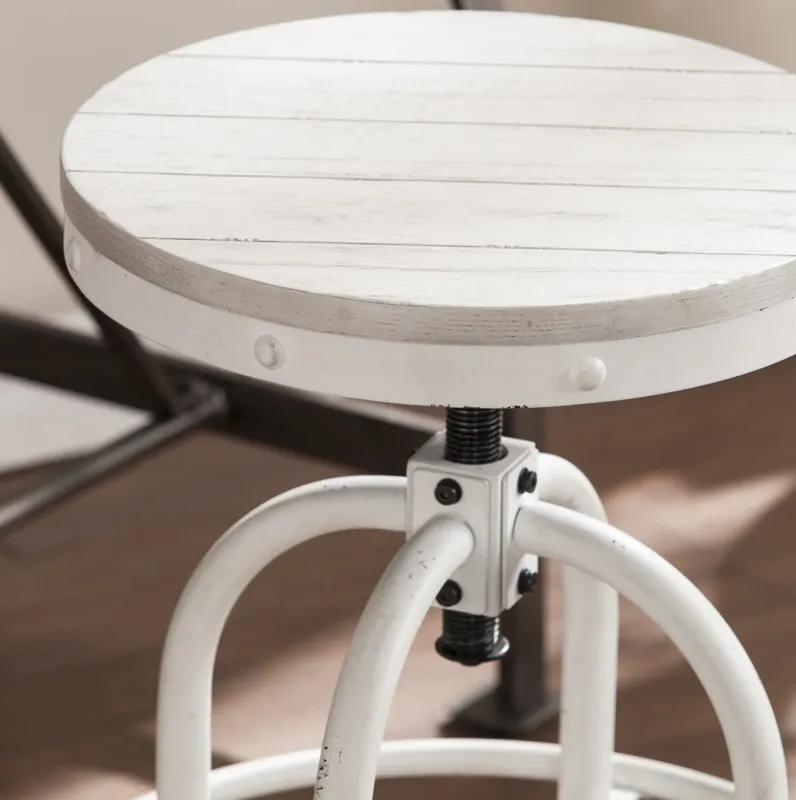 Industrial Adjustable Height Swiveling Stool