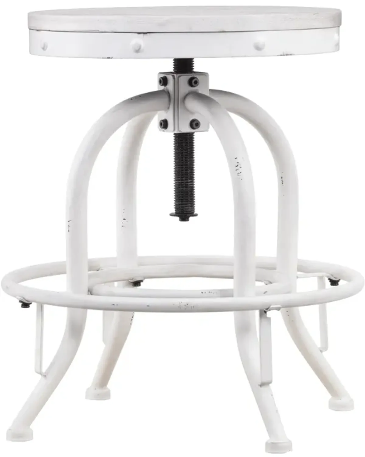 Industrial Adjustable Height Swiveling Stool