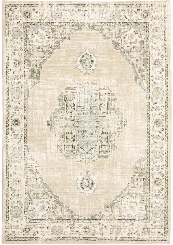 Andorra 1'10" x 3'2" Beige Rug