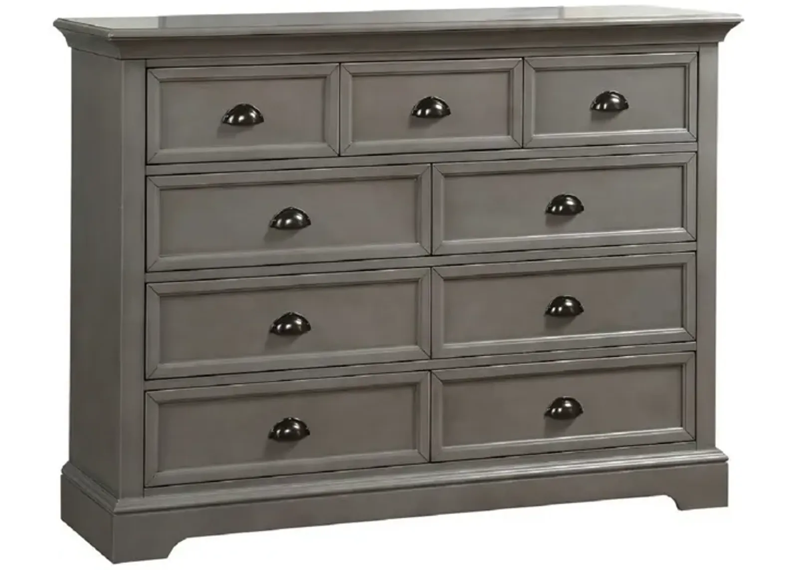 Tamarack 9-Drawer Dresser in Gray