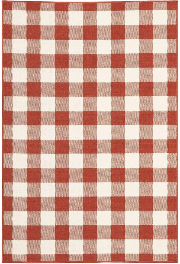 Meridian 3'7" x 5'6" Red Rug