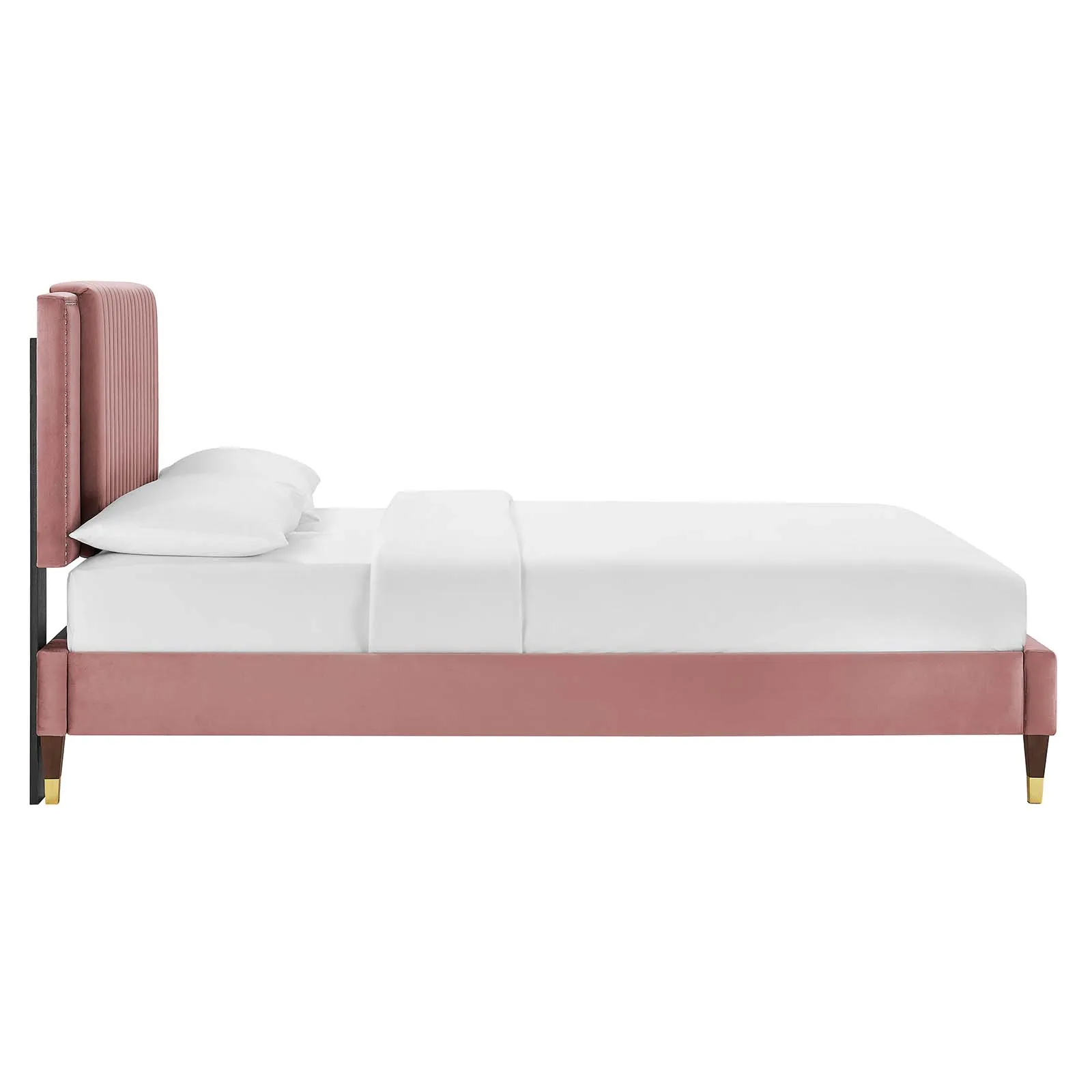 Modway - Zahra Channel Tufted Performance Velvet Full Platform Bed