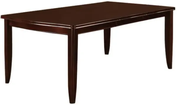Transitional Dining Table, Espresso Brown