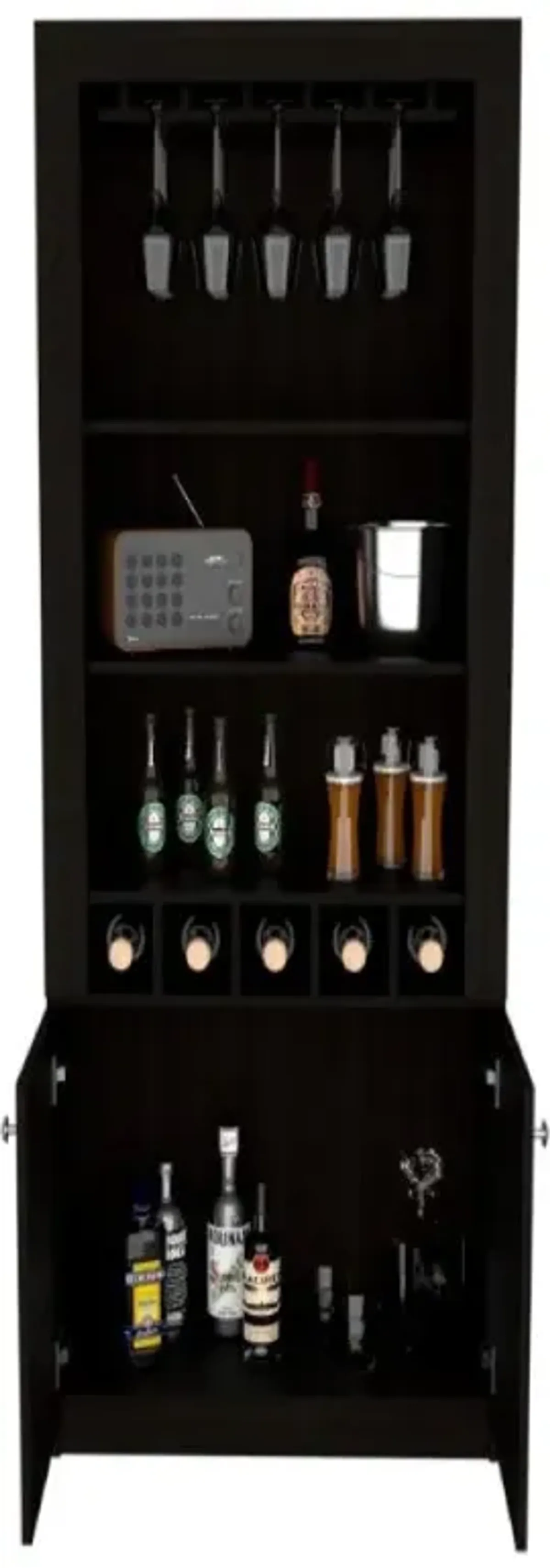 Bar Cabinet Margarita, Living Room, Black