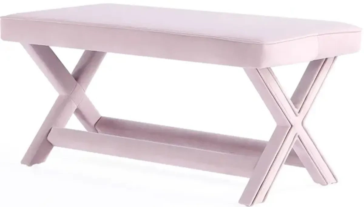 Abigail Pink Double Bench