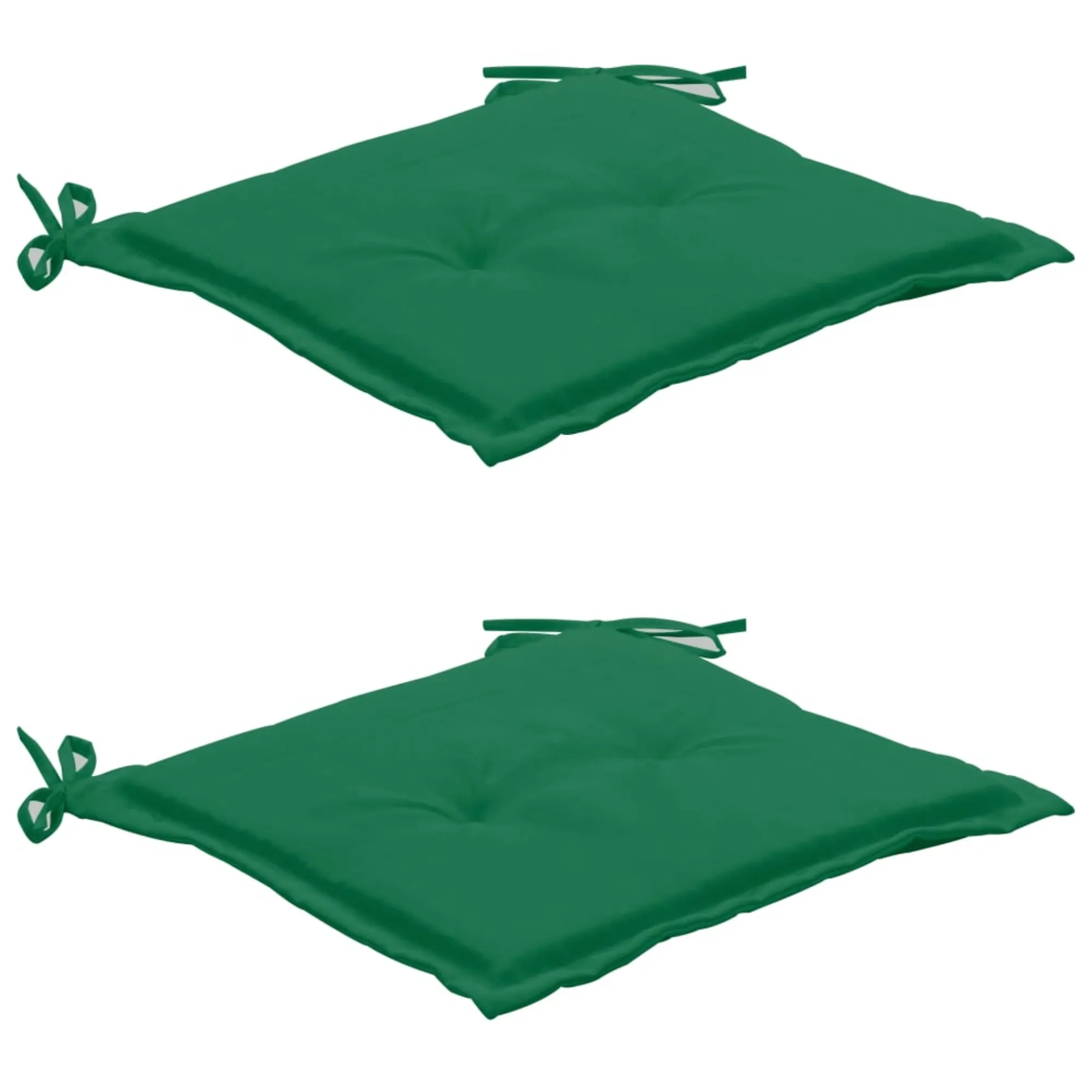 vidaXL Garden Chair Cushions 2 pcs Green 19.7"x19.7"x1.2"