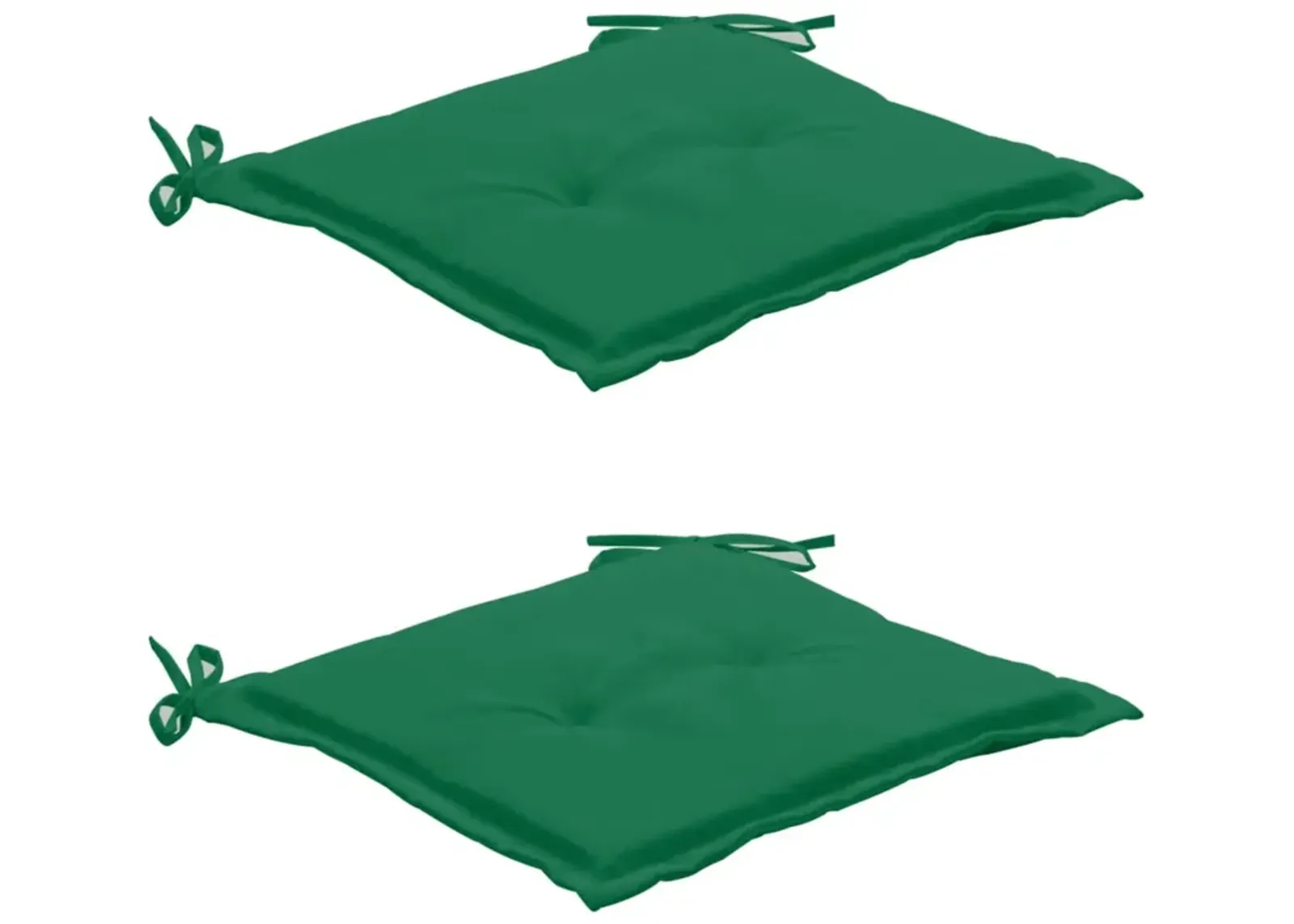 vidaXL Garden Chair Cushions 2 pcs Green 19.7"x19.7"x1.2"