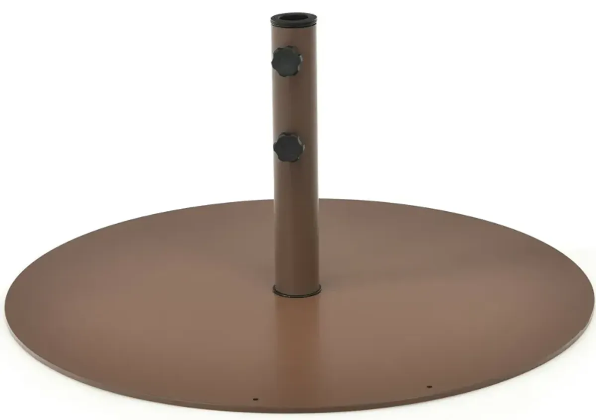 29.5 Inch Outdoor Steel Umbrella Base Stand for Backyard and Poolside