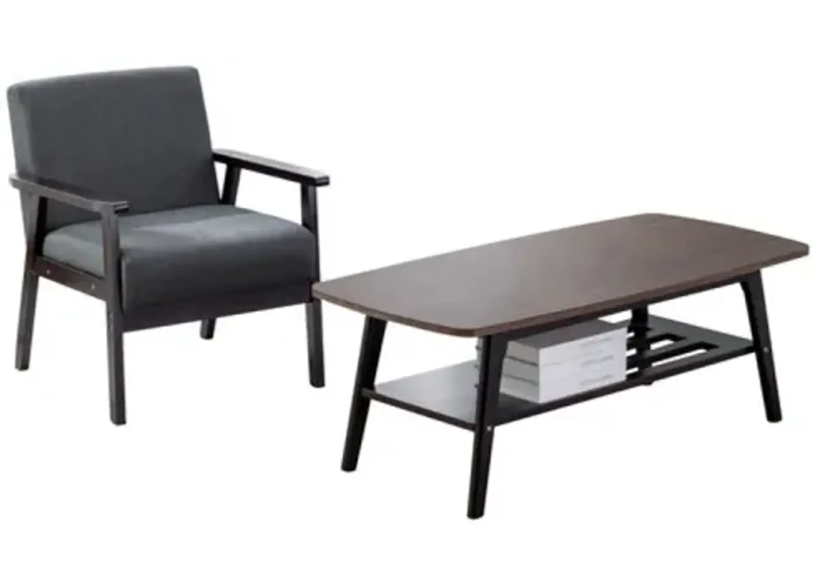 Bahamas Espresso Coffee Table And Chair Set