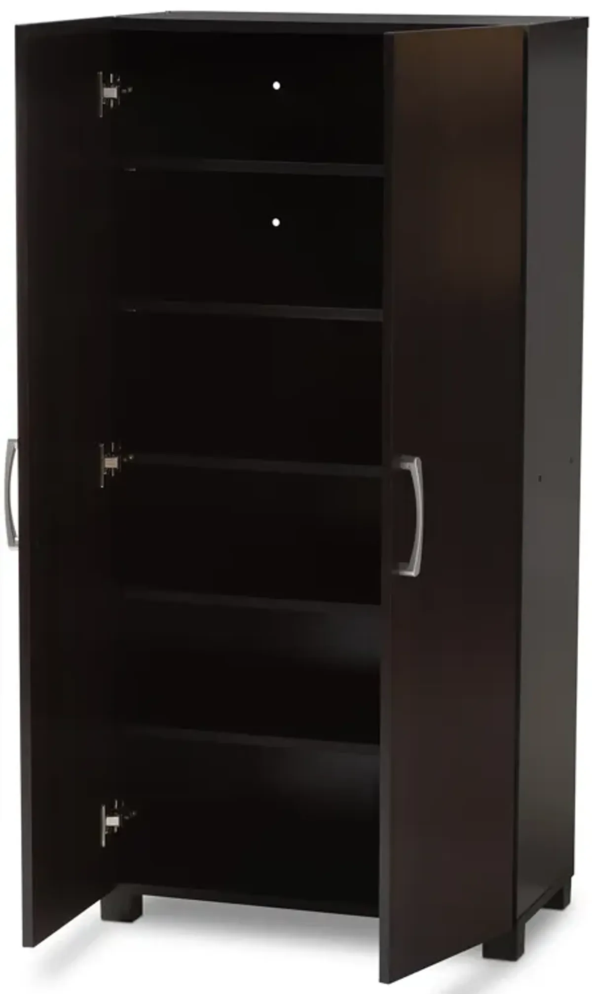 Baxton Studio Marine Modern Two Tone Wenge 2 Door Wood Entryway Shoe Storage Cabinet