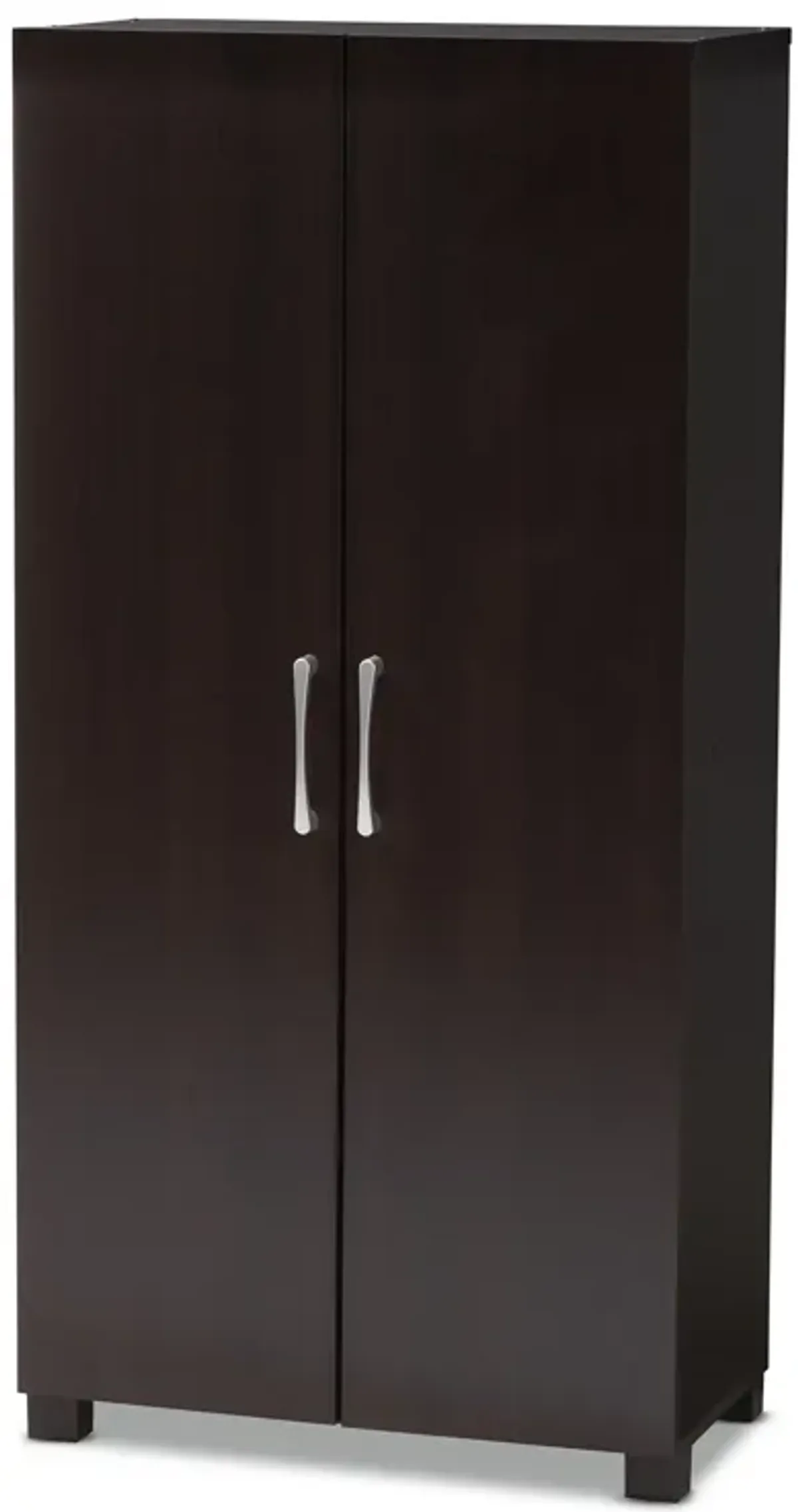 Baxton Studio Marine Modern Two Tone Wenge 2 Door Wood Entryway Shoe Storage Cabinet