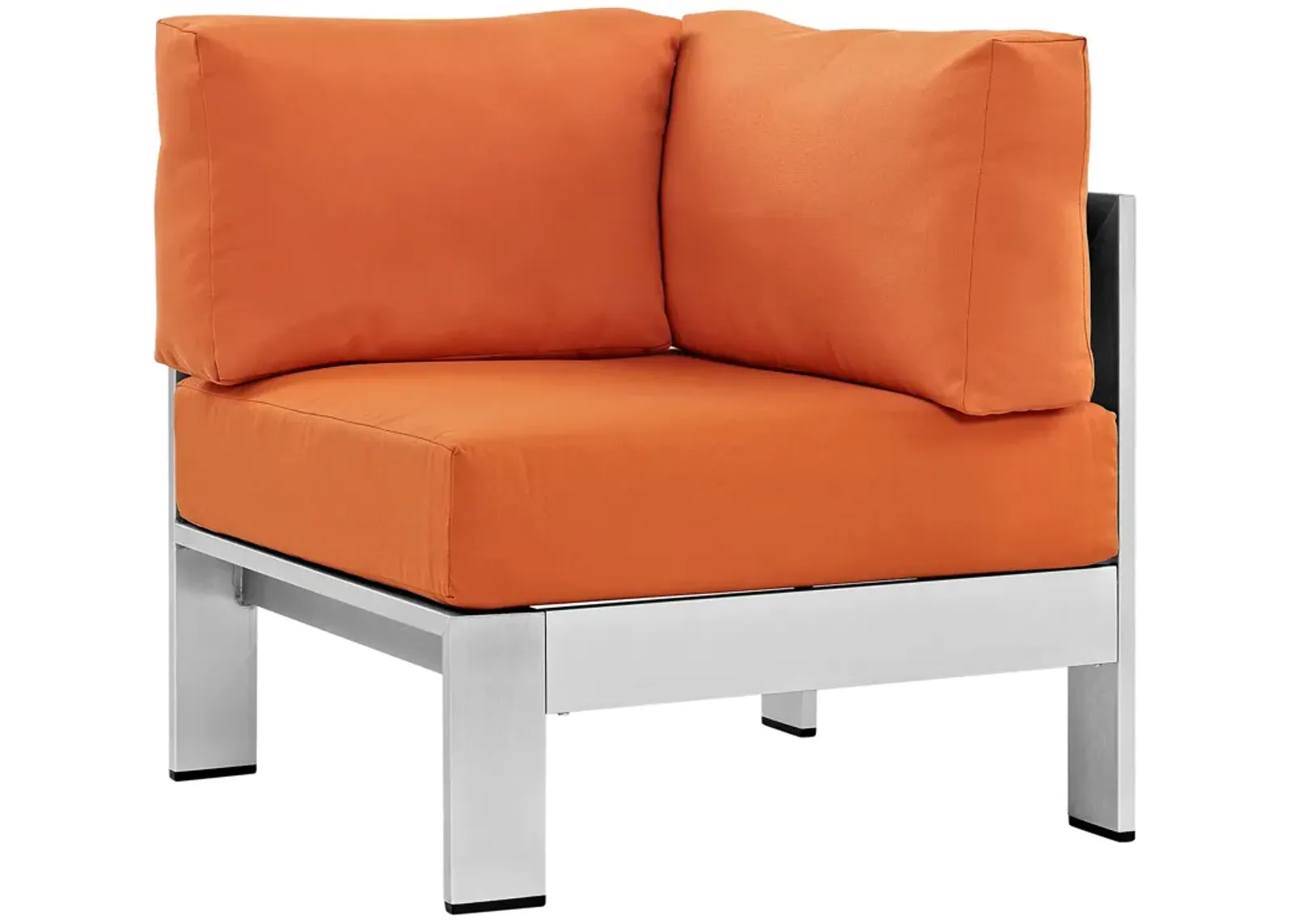 Modway - Shore Outdoor Patio Aluminum Corner Sofa