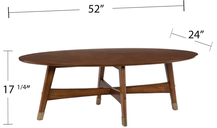 Abdon Oval Cocktail Table