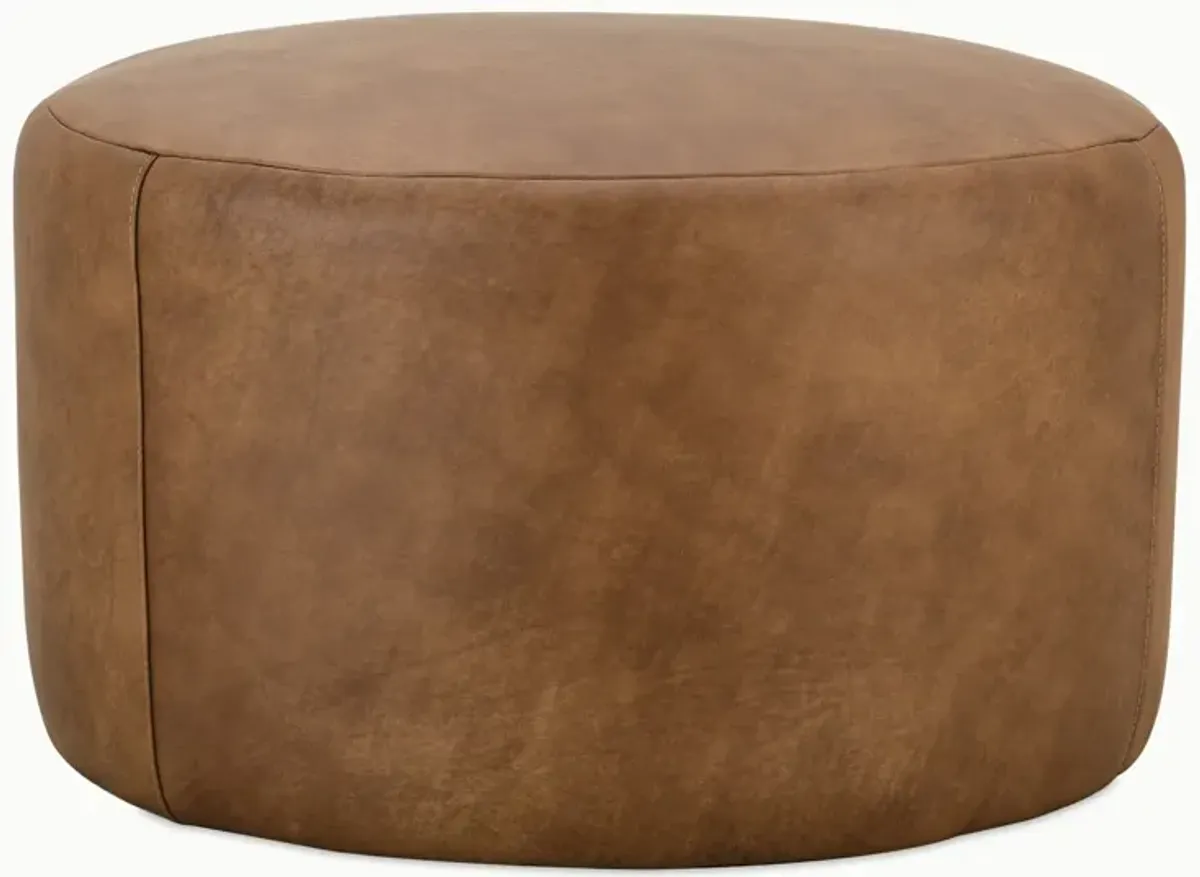 Cleo Leather Ottoman