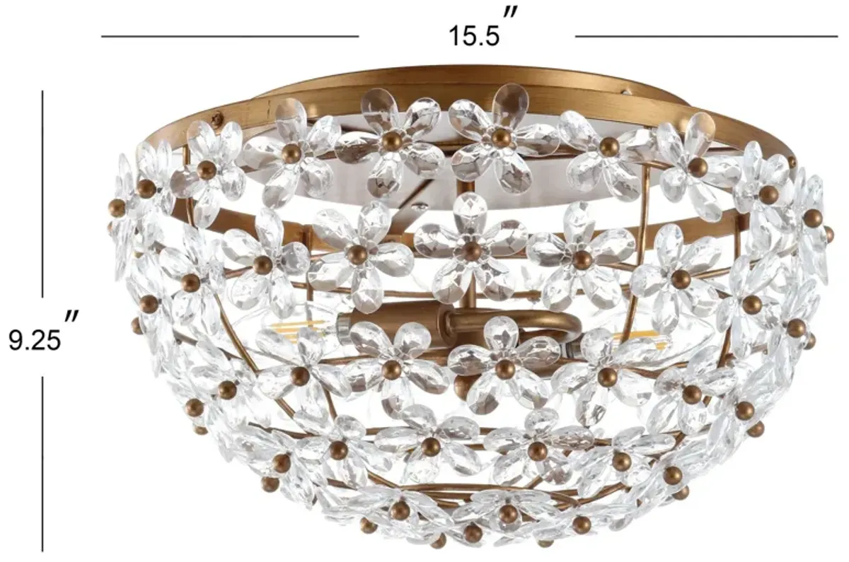 Isabelle Metal/Acrylic LED Flush Mount