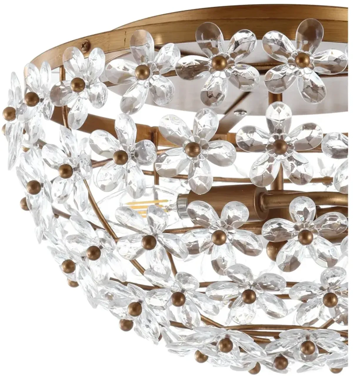 Isabelle Metal/Acrylic LED Flush Mount