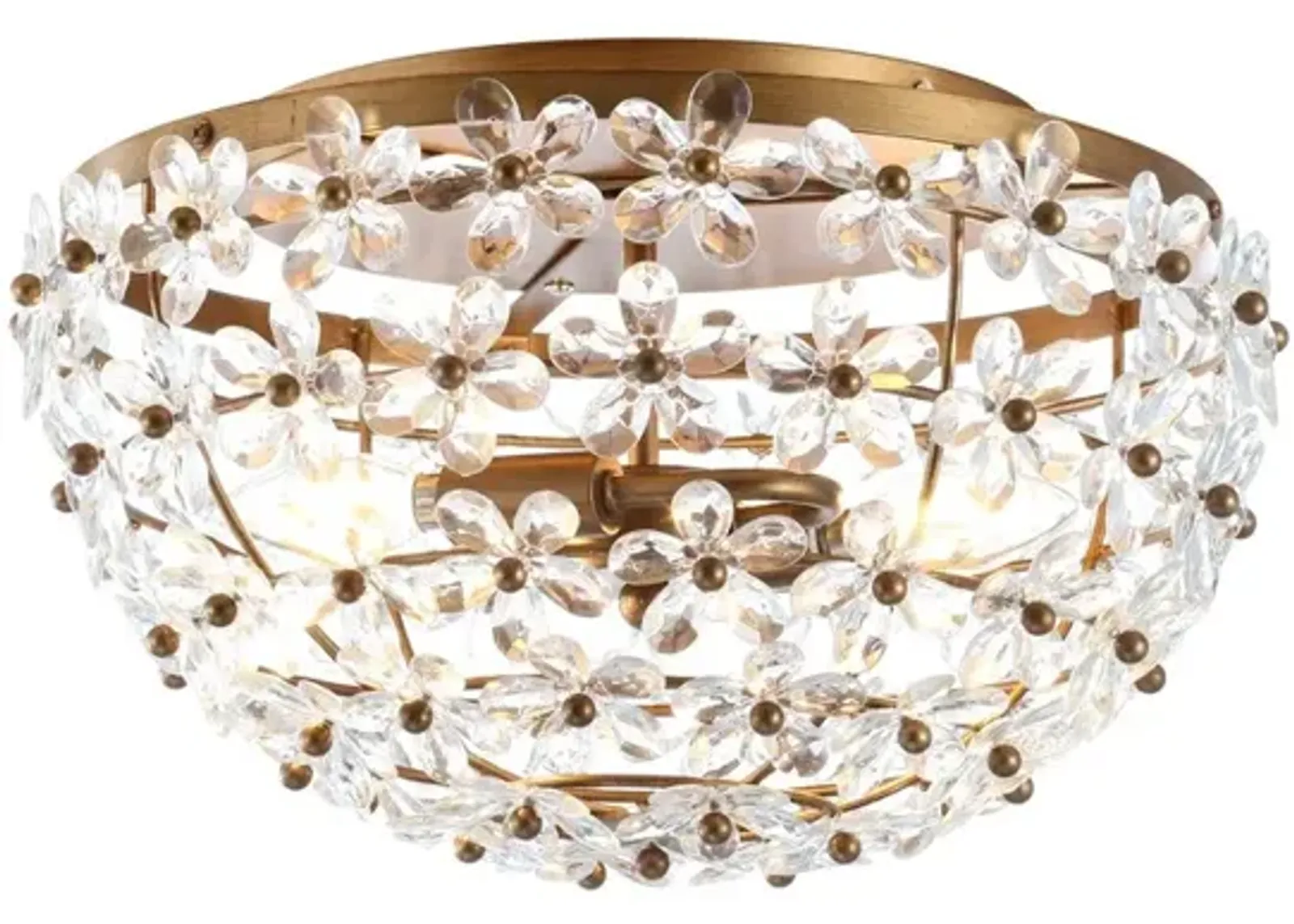 Isabelle Metal/Acrylic LED Flush Mount