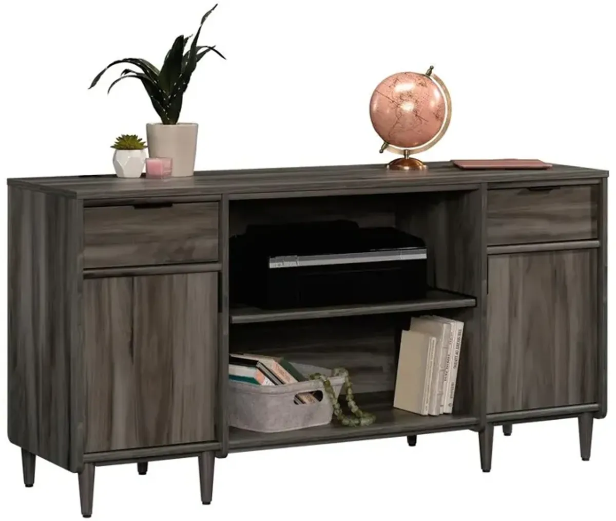 Sauder Clifford Place Credenza  Jet Acacia