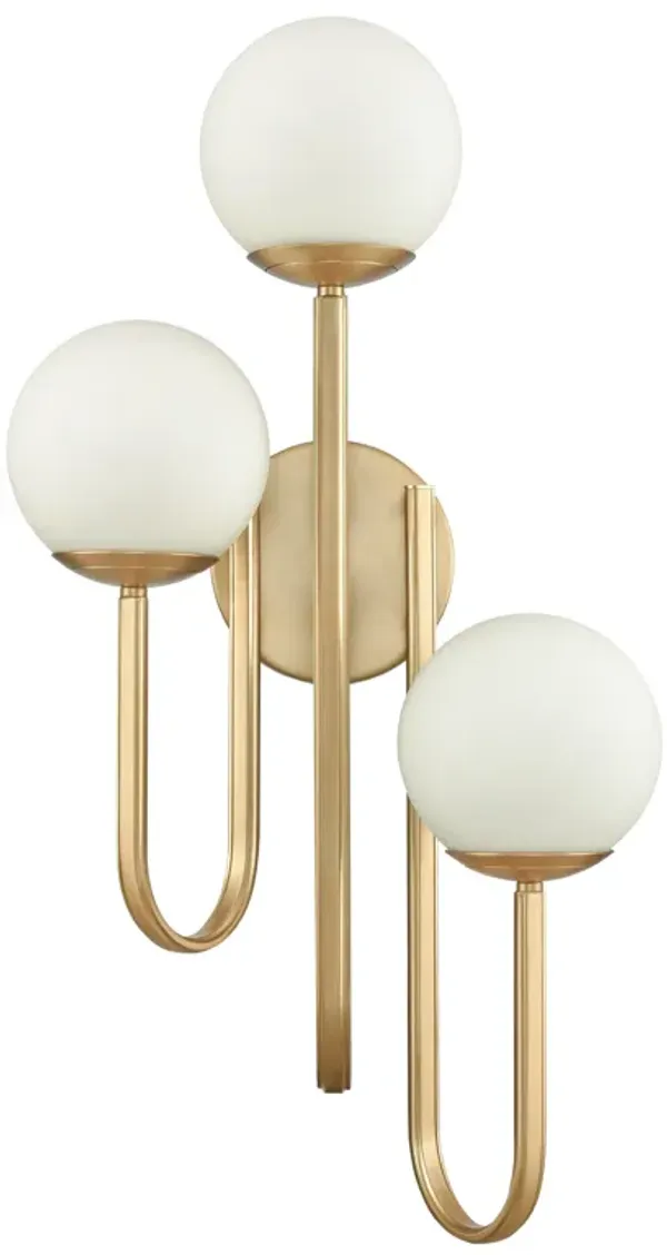 Caroline 28'' High 3-Light Left Sconce