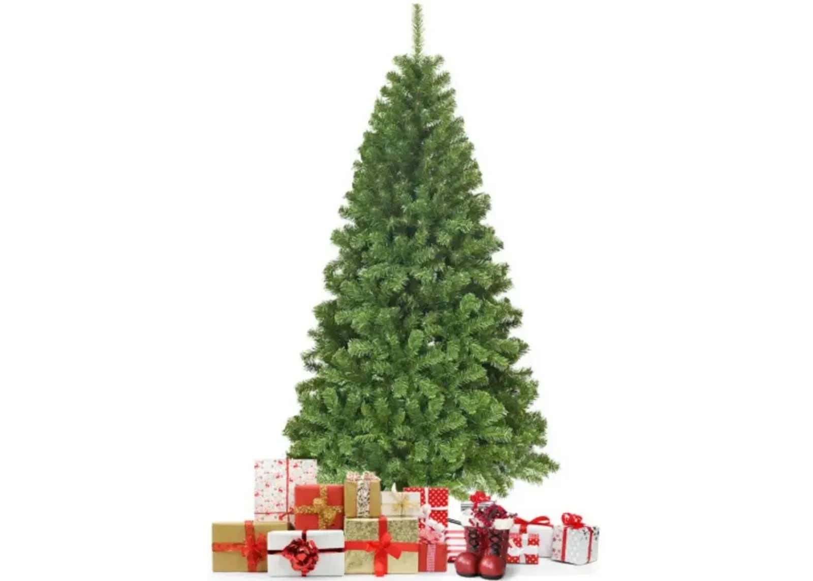 Unlit Hinged PVC Artificial Christmas Tree