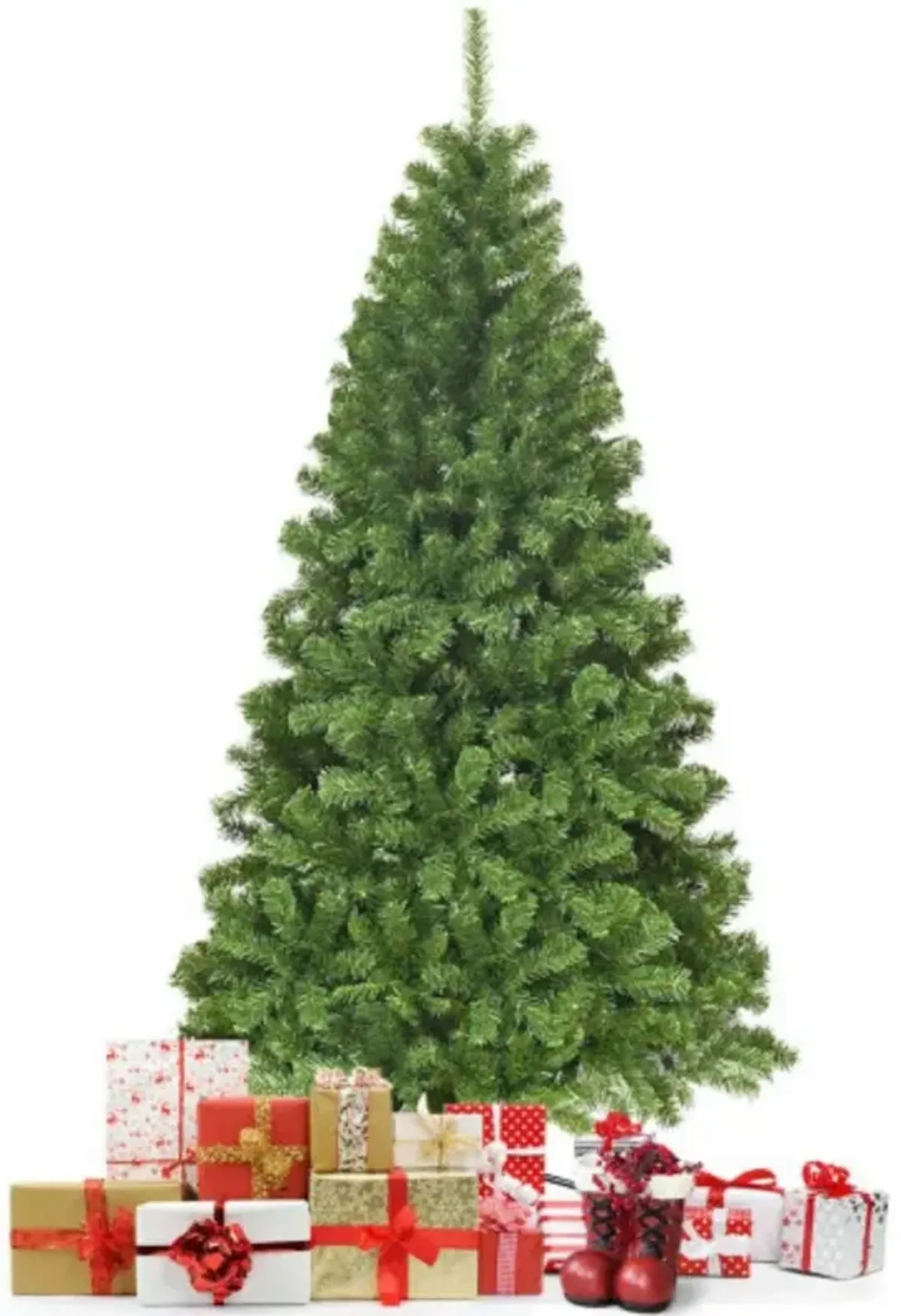 Unlit Hinged PVC Artificial Christmas Tree