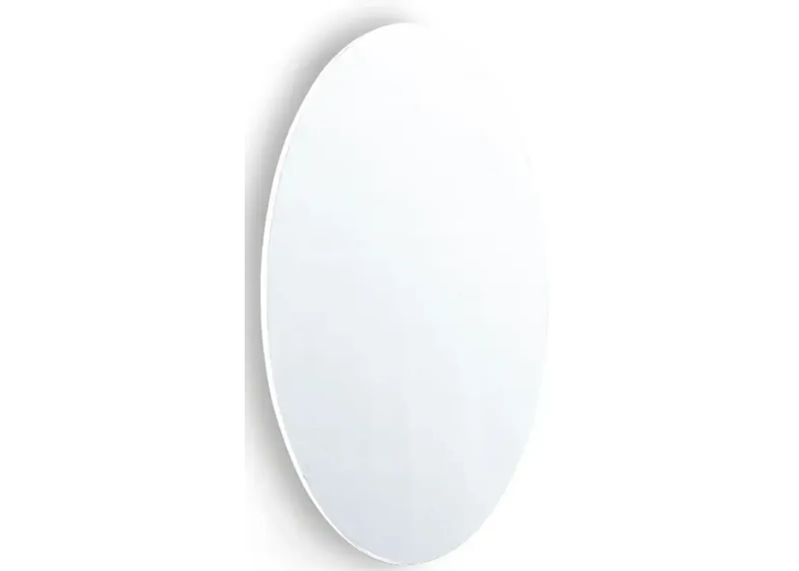 Frameless Beveled Wall Mounted Bathroom Mirror, Hd Makeup Mirror, 25 Round Mirror