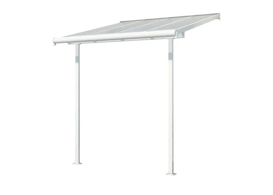 Palram - Canopia Sierra 7.5' x 7.5' Patio Cover - White/Clear